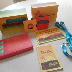 DESERT TRIP 2016 Welcome Box -- with Viewmaster, Slides, Lanyards, Booklets